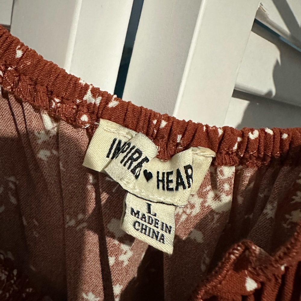 Floral Rust Dress - Picture 4 of 6